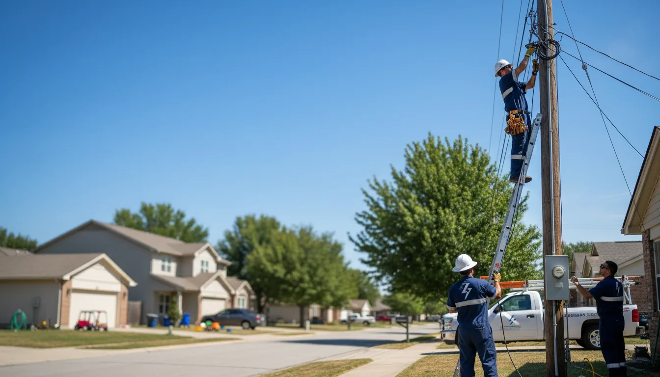 Residential electrician providing installation services in Louviers, CO